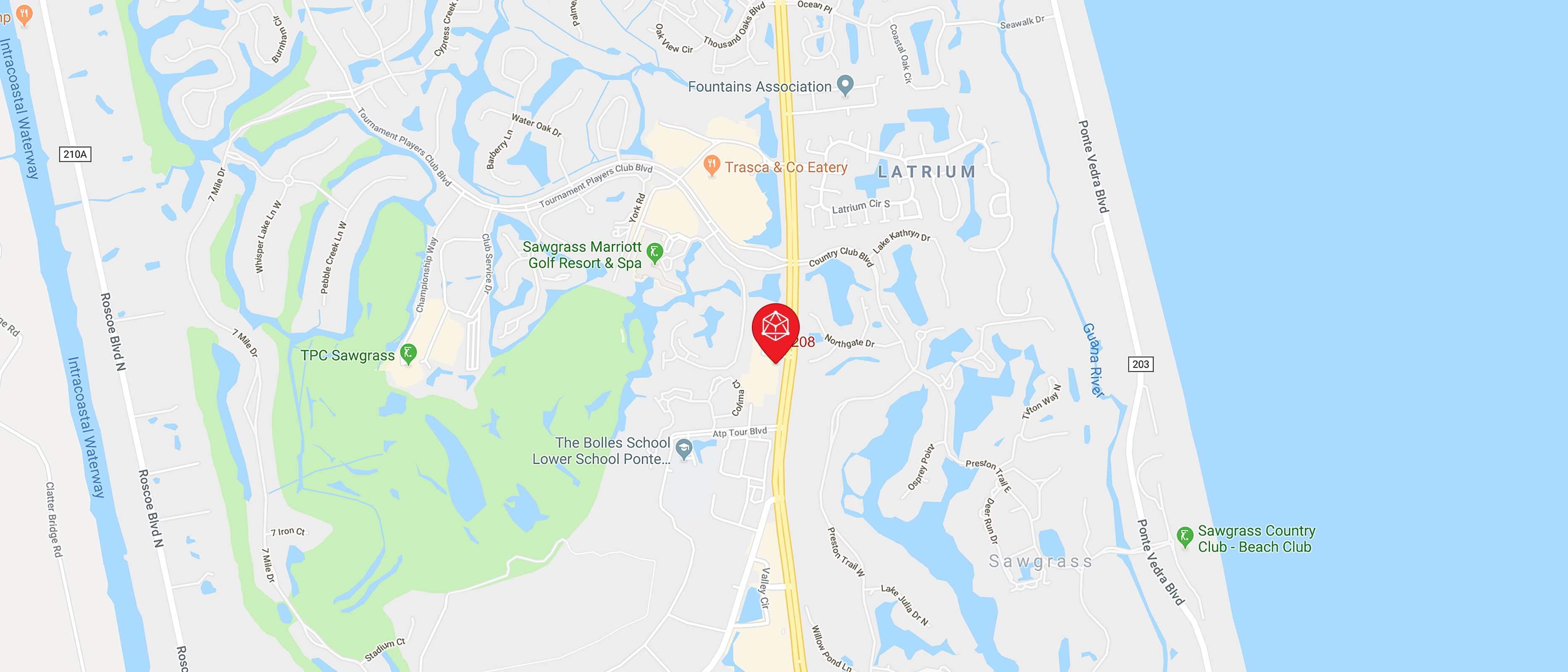 Snap_Build-Map Ponte Vedra Beach Map with Snap.Build Location